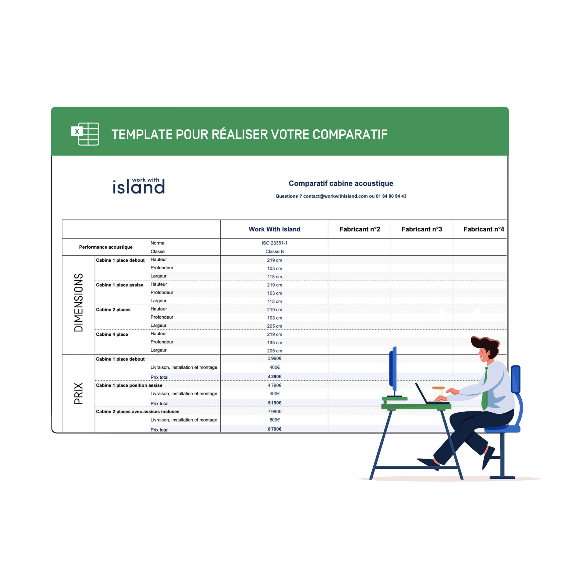 template excel comparatif cabines acoustiques template excel comparatif cabines acoustiques